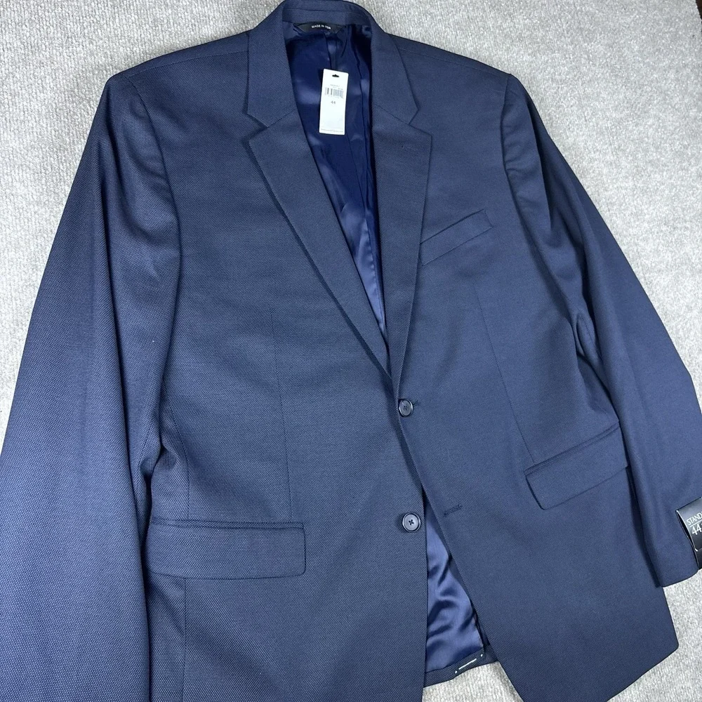 Banana Republic Factory Standard Fit Sport Coat Blazer Navy Blue 44R NWT